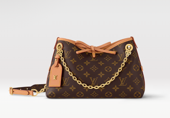 CarryAll BB 包 饰有金色 Monogram 花朵链条